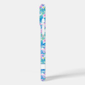 Aquarell-Rosa-Flamingos-Monogramm Case-Mate iPhone Hülle (Rückseite / Links)