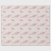 Aquarell-Rosa-Flugzeug Geschenkpapier (Flach)
