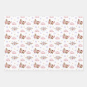 Aquarell-Rosa-Flugzeug Geschenkpapier Set (Vorderseite 2)