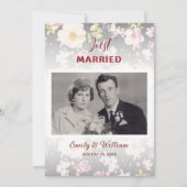 Aquarell Rosa Gelbe Rosen, schwarz verschwommen, H Ankündigung (Vorderseite)