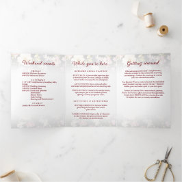 Aquarell Rosa Gelbe Rosen, schwarz verschwommen, H Dreifach-gefaltete Programmkarte