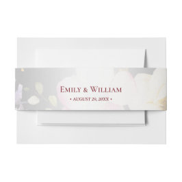 Aquarell Rosa Gelbe Rosen, schwarz verschwommen, H Einladungsbanderole