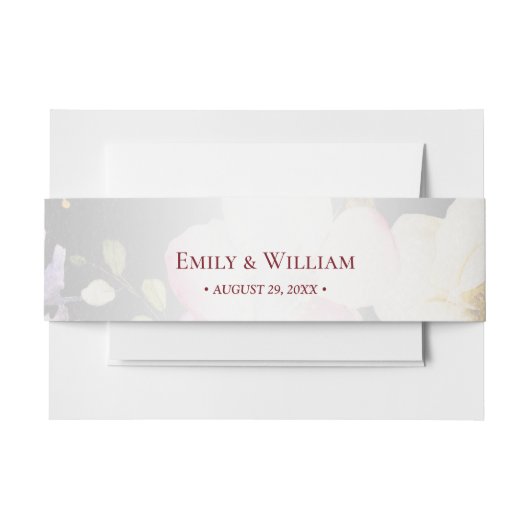 Aquarell Rosa Gelbe Rosen, schwarz verschwommen, H Einladungsbanderole (Vorderseite Beispiel)