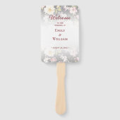 Aquarell Rosa Gelbe Rosen, schwarz verschwommen, H Fächer (Vorderseite)