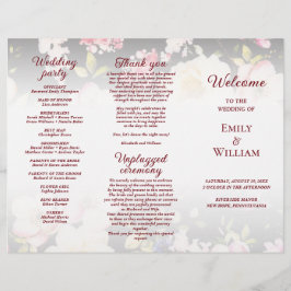 Aquarell Rosa Gelbe Rosen, schwarz verschwommen, H Flyer