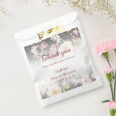 Aquarell Rosa Gelbe Rosen, schwarz verschwommen, H Geschenktütchen (Versiegelt)