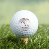 Aquarell Rosa Gelbe Rosen, schwarz verschwommen, H Golfball (Insitu T-Shirt)