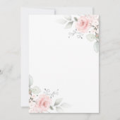 Aquarell Rosa Girl Einladung BLANK (Vorderseite)