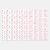 Aquarell Rosa & Grün Bogen Mahjong Geschenkpapier Set (Vorderseite 2)