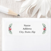 Aquarell Rosa Grüne Foliage Adresse (Insitu)