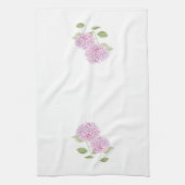 Aquarell-Rosa Hortensie Geschirrtuch (Vertikal)