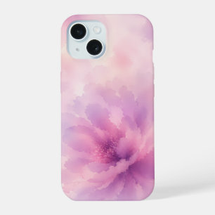 Aquarell-Rosa-Lavendel-Blüten-Abstrakt iPhone 15 Hülle