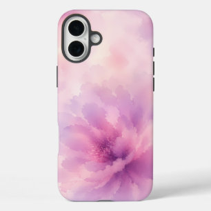 Aquarell-Rosa-Lavendelblüten-Abstrakt iPhone 16 Plus Hülle