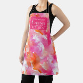 Aquarell Rosa Orange Abstrakte Küche Schürze (InSitu)