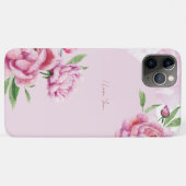 Aquarell-Rosa-Pfingstrose-Blumenmuster Case-Mate iPhone Hülle (Rückseite (Horizontal))