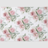 Aquarell-Rosa-Rose-Decoupage  Seidenpapier (Vorderseite)