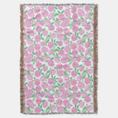 Aquarell, rosa Rosen Decke (Vorderseite Vertikal)