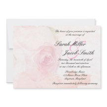 Aquarell-Rosa-Rosen-Hochzeit