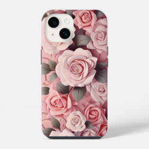 Aquarell-Rosa Rosen iPhone 14 Hülle