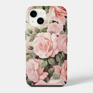 Aquarell-Rosa Rosen iPhone 14 Hülle