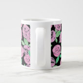 Aquarell, rosa Rosen Jumbo-Tasse (Rückseite)