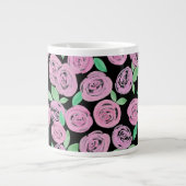 Aquarell, rosa Rosen Jumbo-Tasse (Vorderseite)