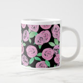 Aquarell, rosa Rosen Jumbo-Tasse (Rechts)