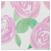 Aquarell Rosa Rosen Stoff (Nahaufnahme)
