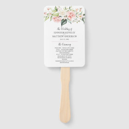 Aquarell Rosa Roses Eukalyptus Grüne Fächer