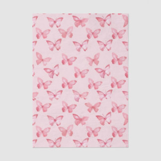 Aquarell-Rosa-Schmetterlingsmuster Seidenpapier