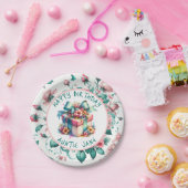 Aquarell Rosa Shabby Chic Personalisiert Pappteller (Party)