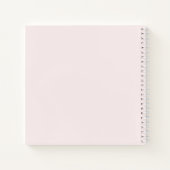 Aquarell-Rosafarbene Schleife Taufe Gästebuch Notizblock (Rückseite)