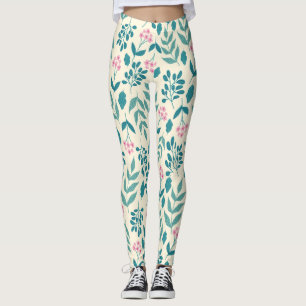 Aquarell-Rosatöne-Blumenmuster coole Frauen Gesche Leggings
