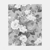 Aquarell-Rose 9 Fleecedecke (Vorderseite)