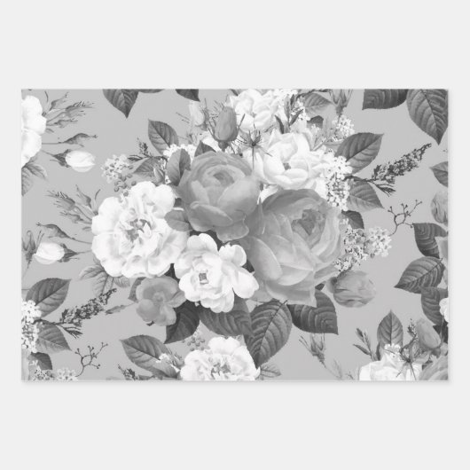 Aquarell-Rose 9 Geschenkpapier Set (Vorderseite 3)