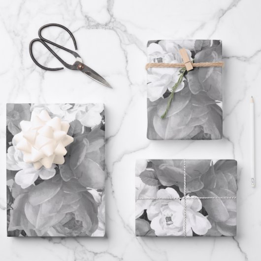 Aquarell-Rose 9 Geschenkpapier Set (Vorderseite)