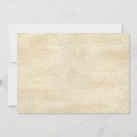 Aquarell-Rose und Gold Baby Girl Dusche Einladung (Rückseite)