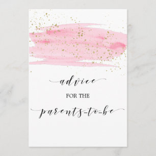 Aquarell-Rosé-und-Gold-Ratgeber-Schild Einladung