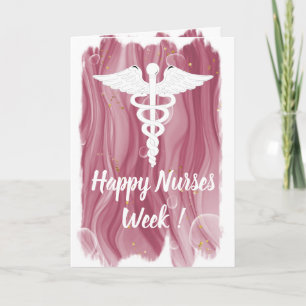 Aquarell-Roségold-Rosa-Glückliche-Pflegekräfte-Woc Karte