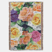 Aquarell-Rosen 29 Decke (Vorderseite Vertikal)