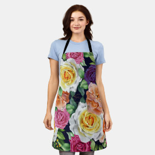 Aquarell-Rosen 29 Schürze