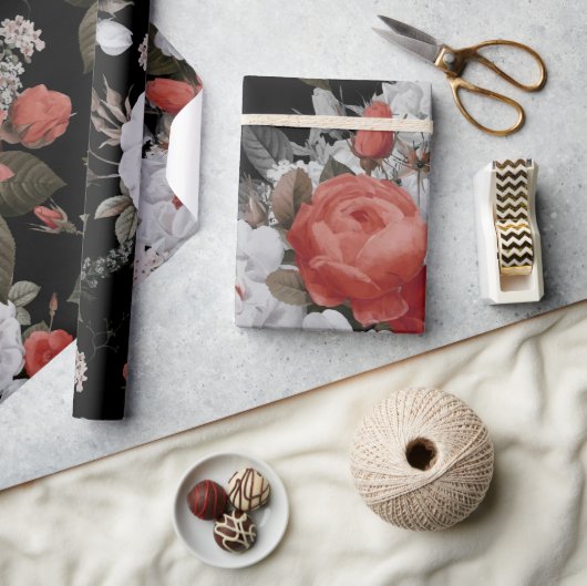 Aquarell-Rosen 7 Geschenkpapier (Basteln)