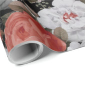 Aquarell-Rosen 7 Geschenkpapier (Rolleneckpunkt)