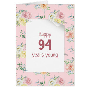 Aquarell-Rosen 94. Geburtstag