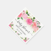 Aquarell Rosen Blume Kinderdusche Serviette (Ecke)