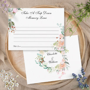 Aquarell-Rosen Florale Erinnerungen Ratgeberkarte Postkarte