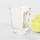 Aquarell-Rosen-Hochzeit Schnapsglas (Links)