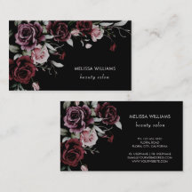 Aquarell-Rosen Schwarzer Hintergrund
