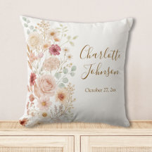Aquarell-Rosengarten Elegantes Monogramm Floral