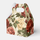 Aquarell-Rosengarten Geschenkschachtel (Rückseite)